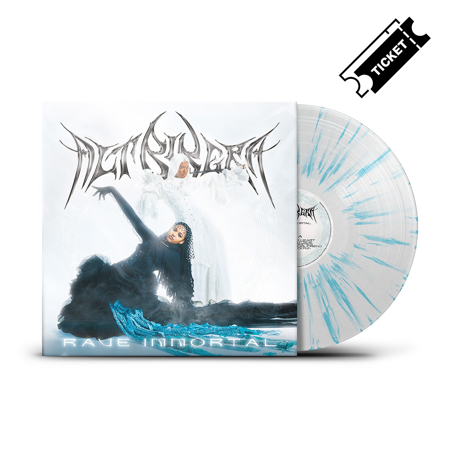 ALT BLK ERA "Rave Immortal" White / Blue Splatter Vinyl plus entry to the Saltbox, Nottingham January 25 show - PRE-ORDER