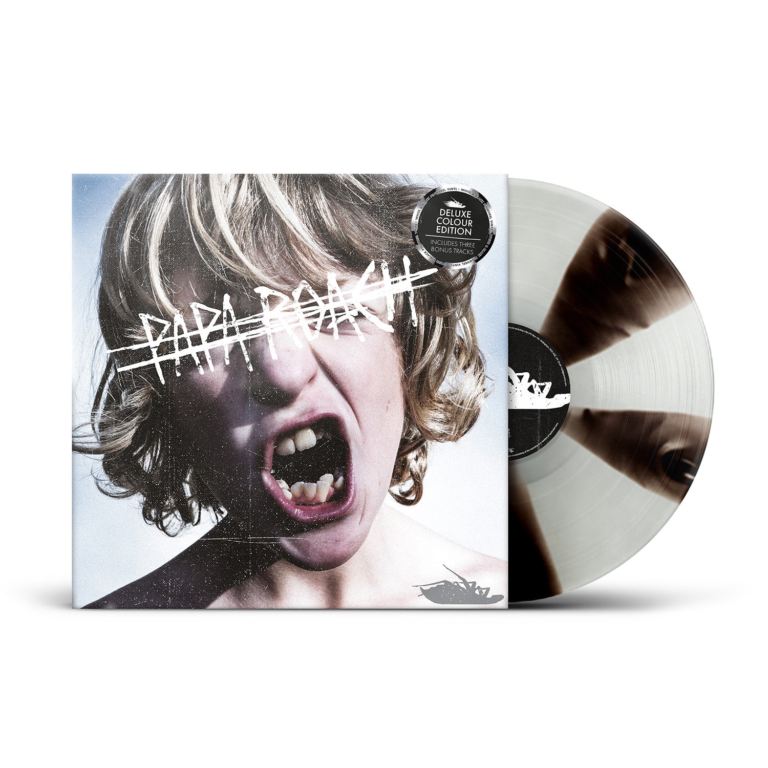 Papa Roach "Crooked Teeth" Black / White Pinwheel Vinyl & Download (300 Copies Only) - PRE-ORDER