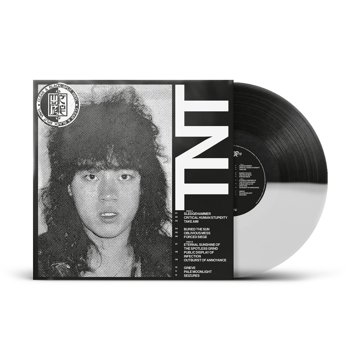 Wormrot "TNT" 10" Clear / Black Vinyl & Download (Ltd to 300 copies) - PRE-ORDER