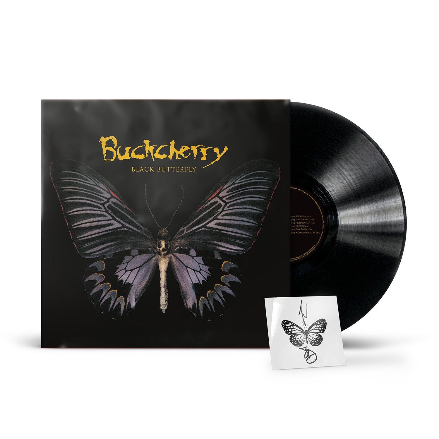 Buckcherry "Black Butterfly" Black Vinyl, Download & Temporary Tattoo - PRE-ORDER