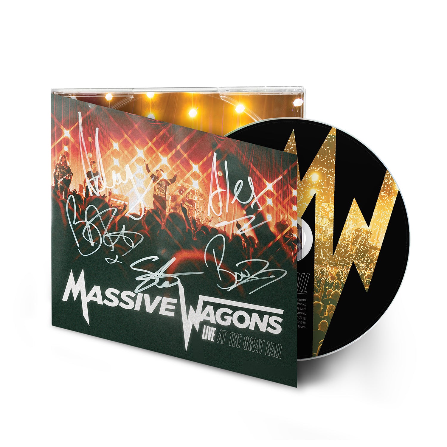 Massive Wagons "Live At The Great Hall" SIGNED Digipak CD w/ Booklet & Download - PRE-ORDER