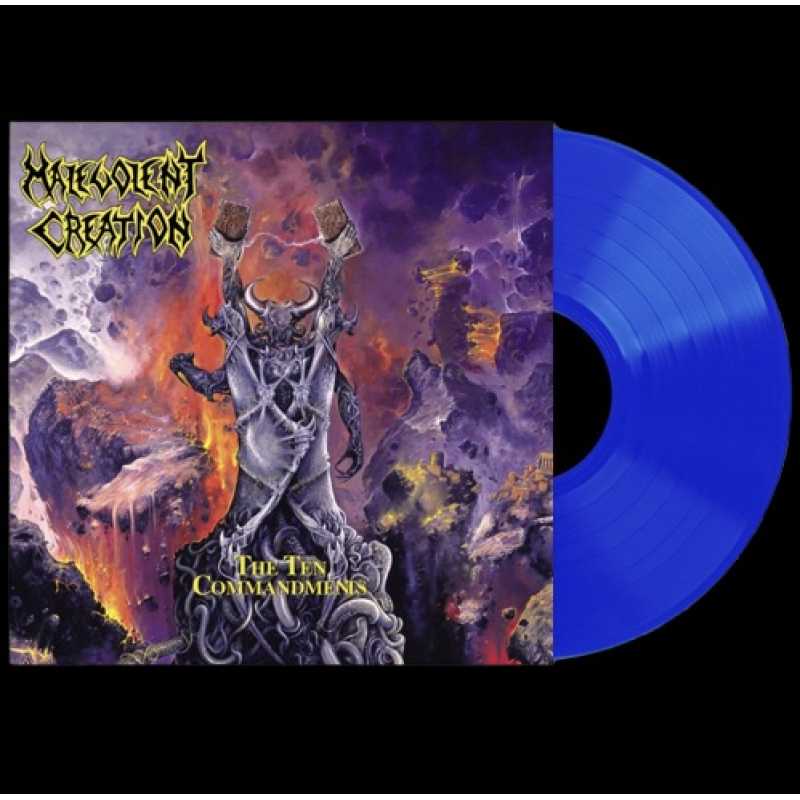 Malevolent Creation "The Ten Commandments" Blue Vinyl