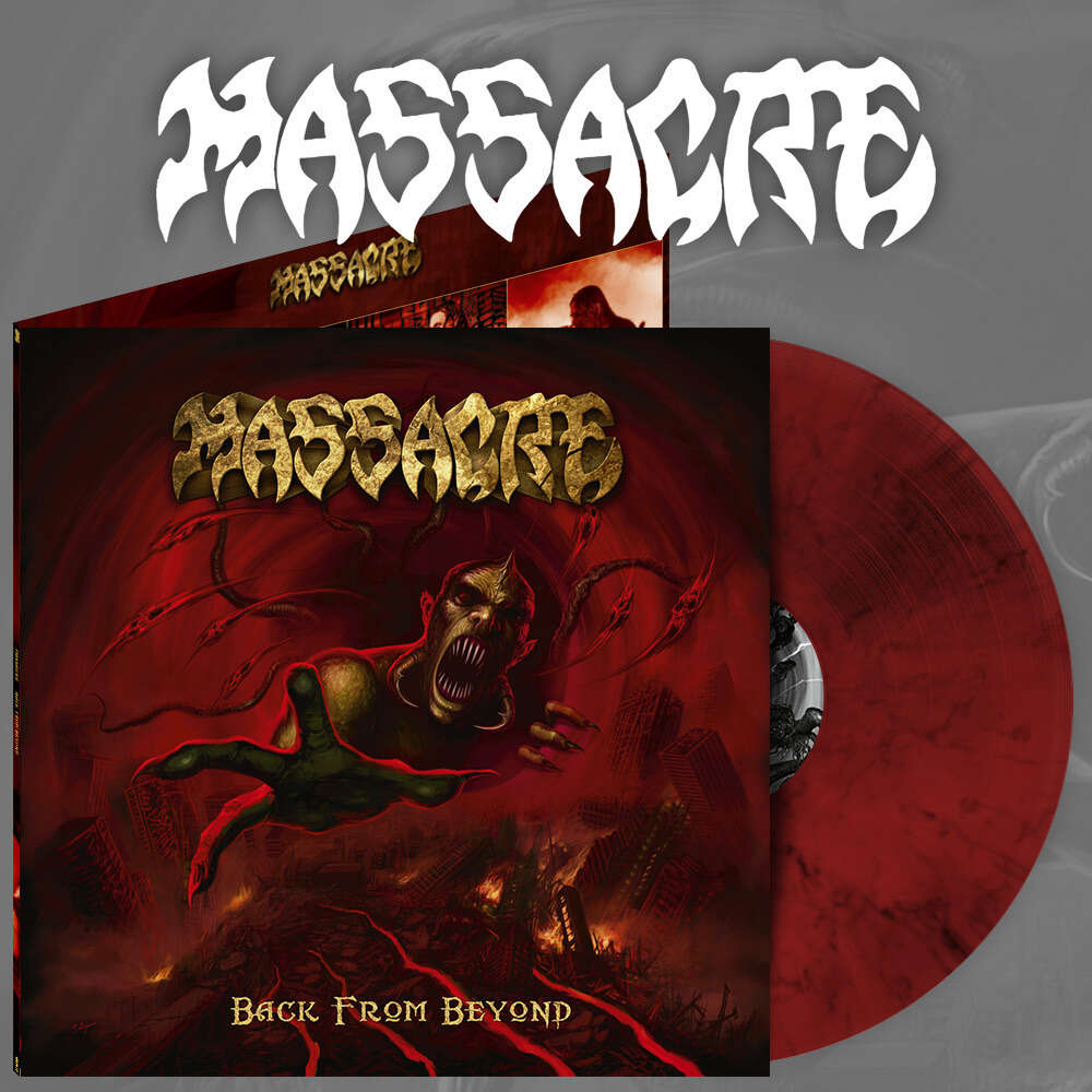 Massacre "Back From Beyond" Red Black Marble Vinyl