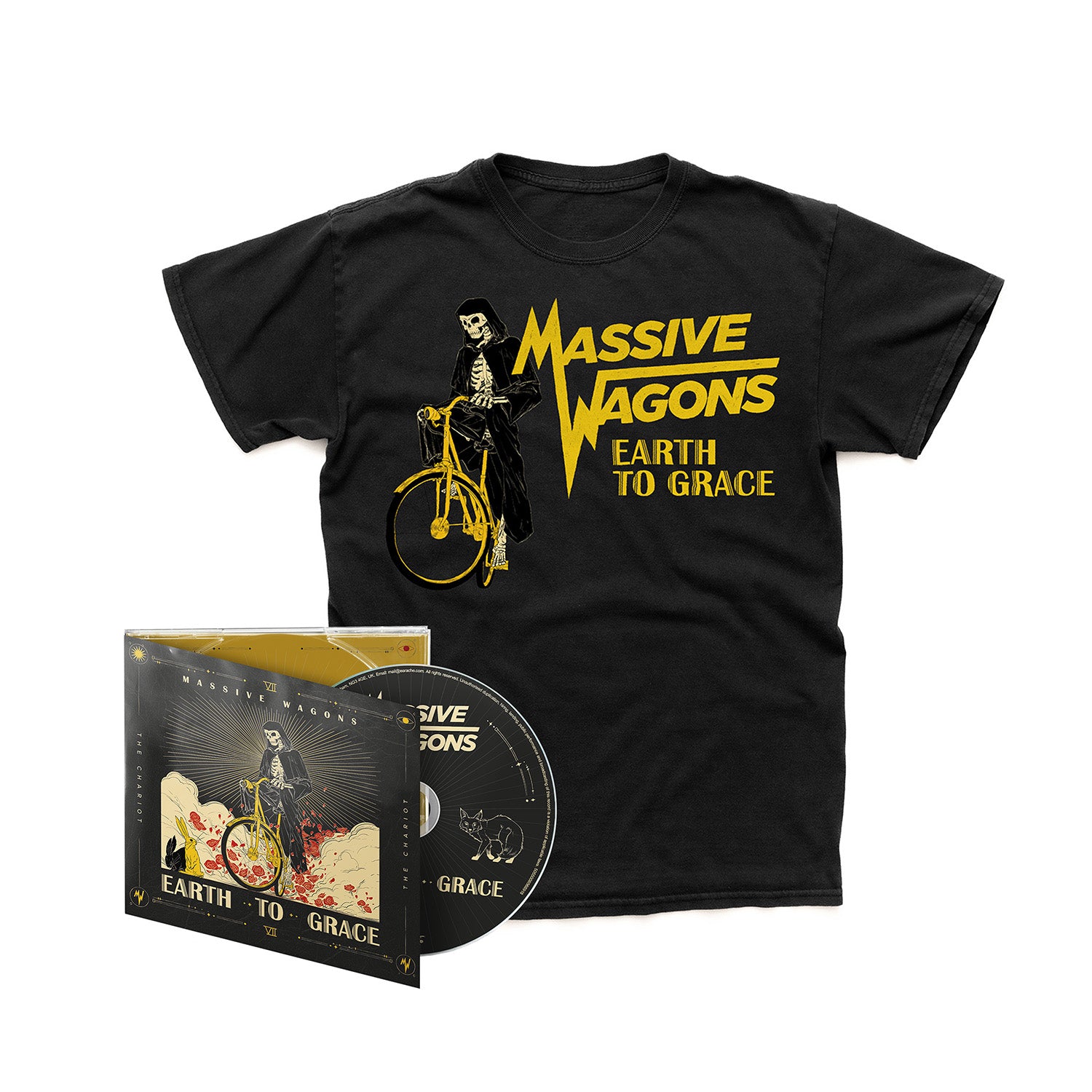 Massive Wagons "Earth To Grace" SIGNED Digipak CD w/ 2 Bonus Tracks, T shirt & Download - PRE-ORDER