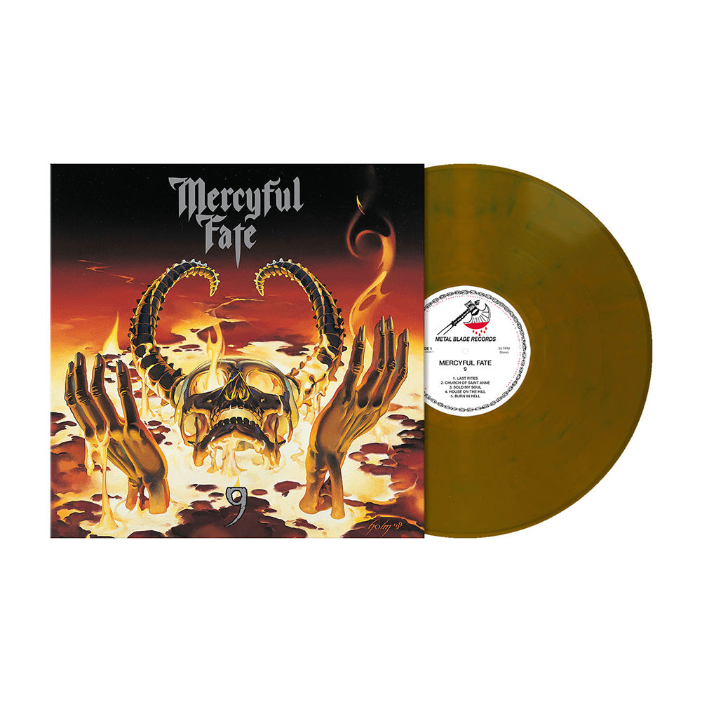 Mercyful Fate "9" Yellow Ochre w/ Blue Swirl Vinyl