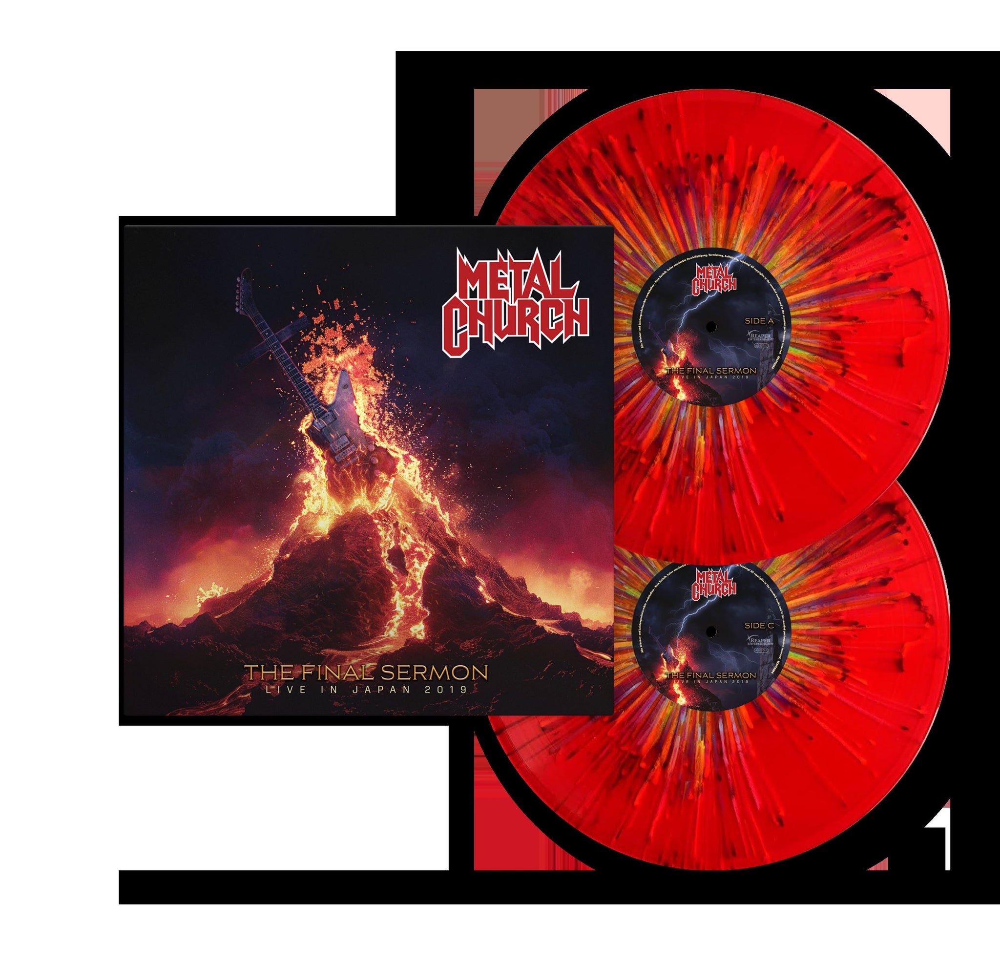 Metal Church "The Final Sermon (Live in Japan 2019" Red Splatter Vinyl