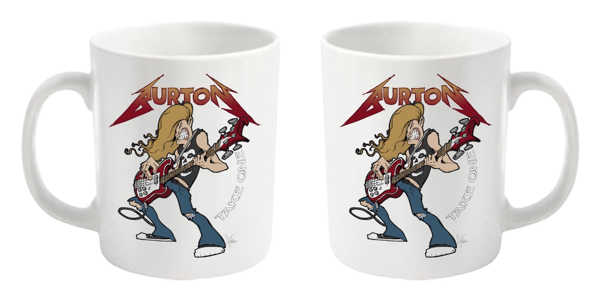 Metallica "Cliff Burton - Take One" White Mug