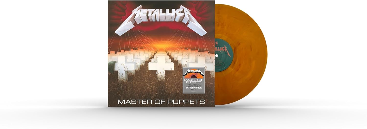 Metallica "Master Of Puppets" Battery Brick Vinyl Earache Records Ltd