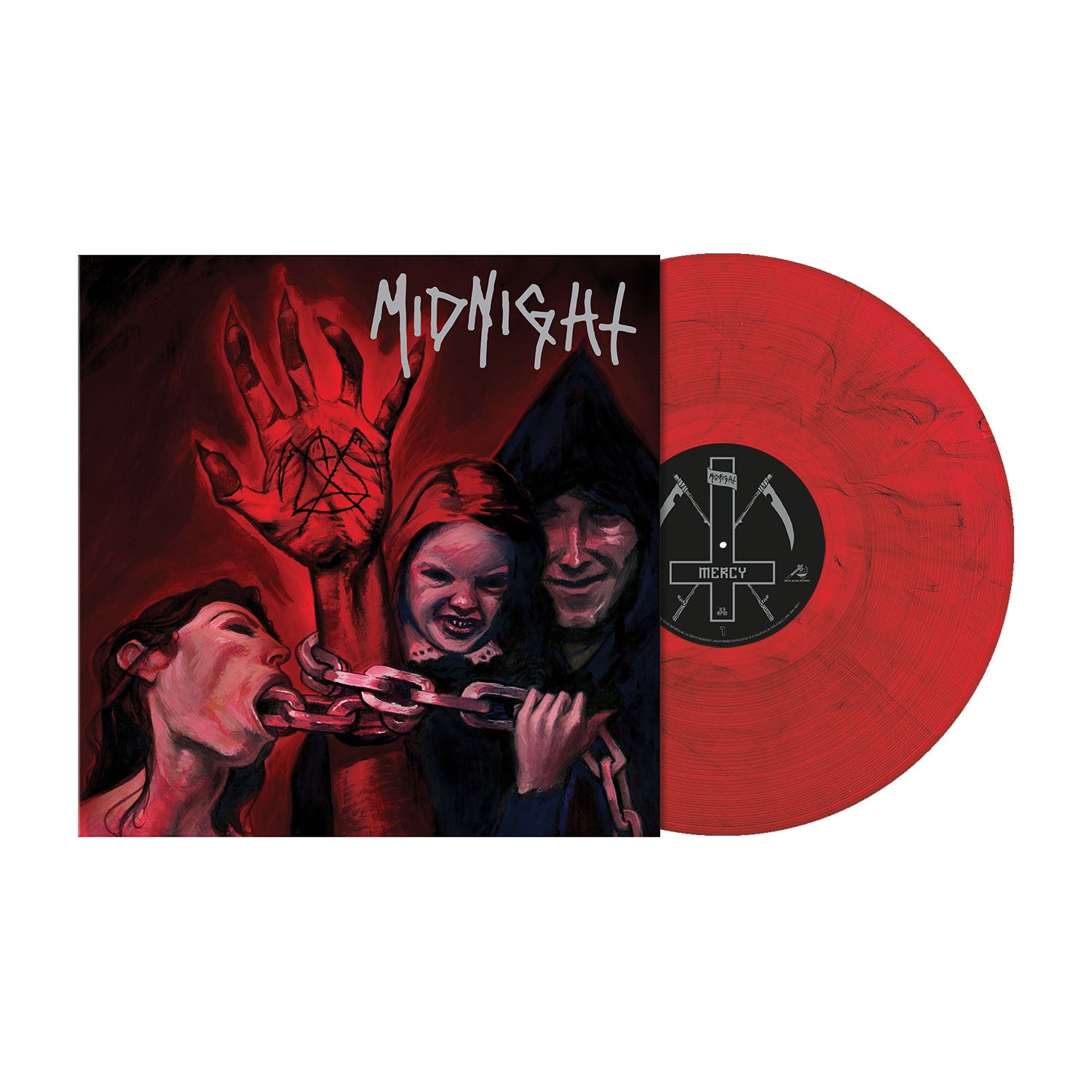 Midnight "No Mercy For Mayhem" Red / Black Vinyl