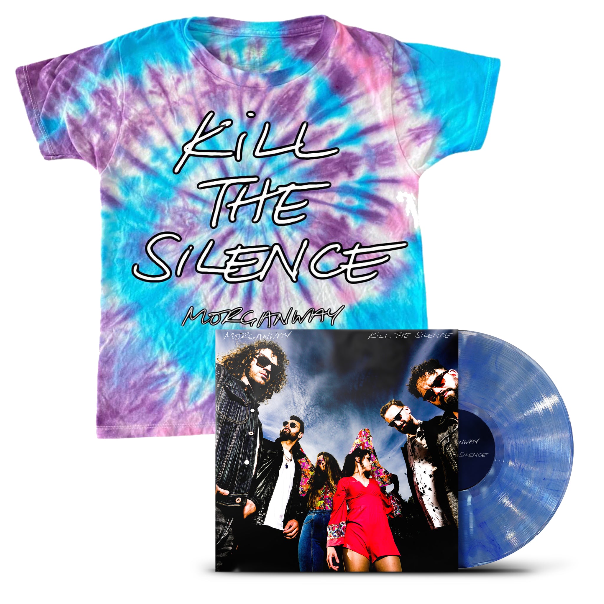 Morganway "Kill The Silence" Signed Marble Vinyl & Eco T shirt - PRE-ORDER