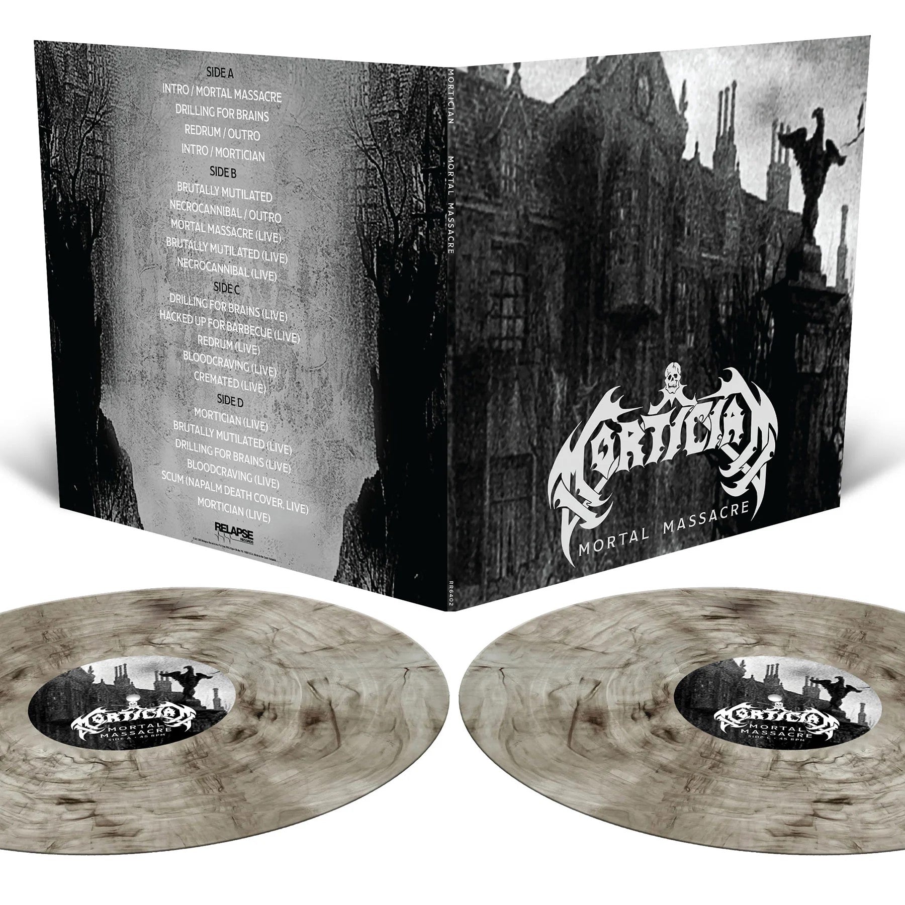 Mortician "Mortal Massacre" Galaxy Vinyl
