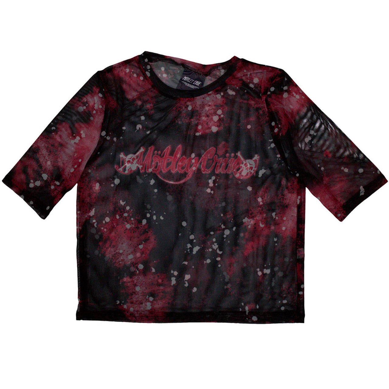 Motley Crue "Feelgood Logo" Mesh Crop Top