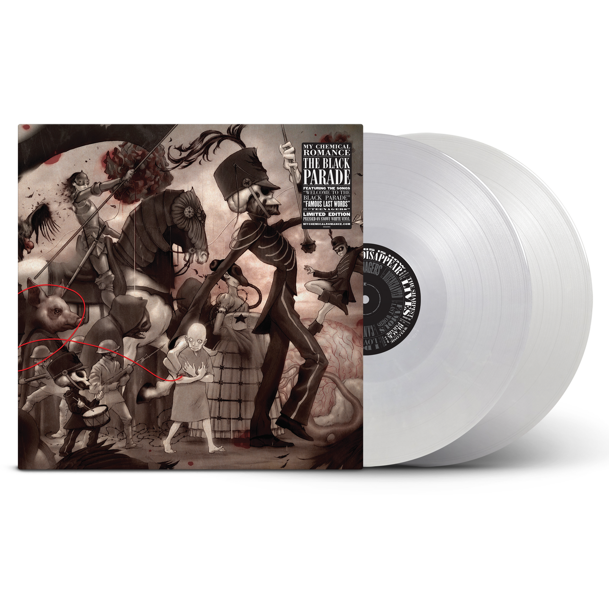 My Chemical Romance "The Black Parade" 2x12" Snowy White Vinyl