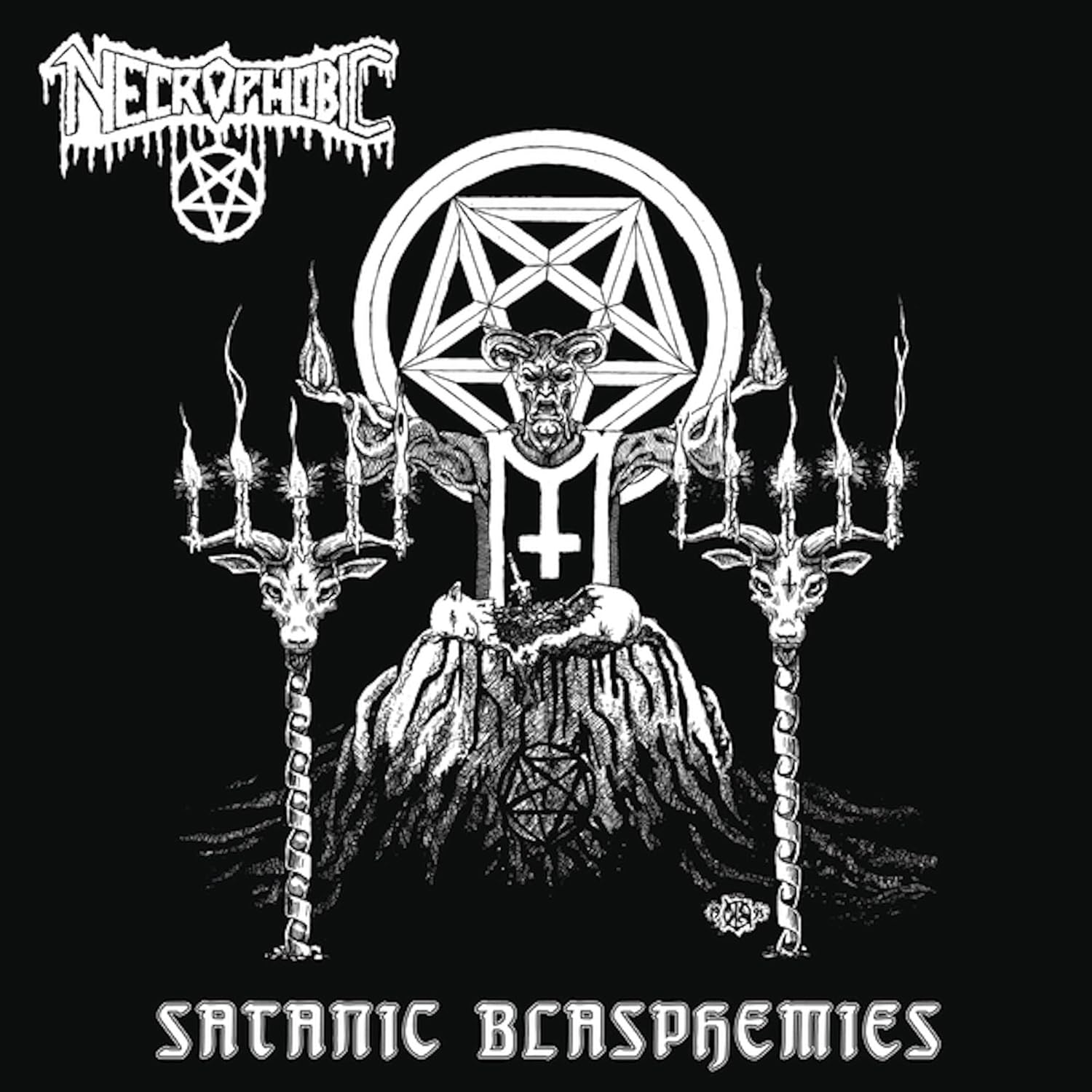Necrophobic "Satanic Blasphemies" Vinyl