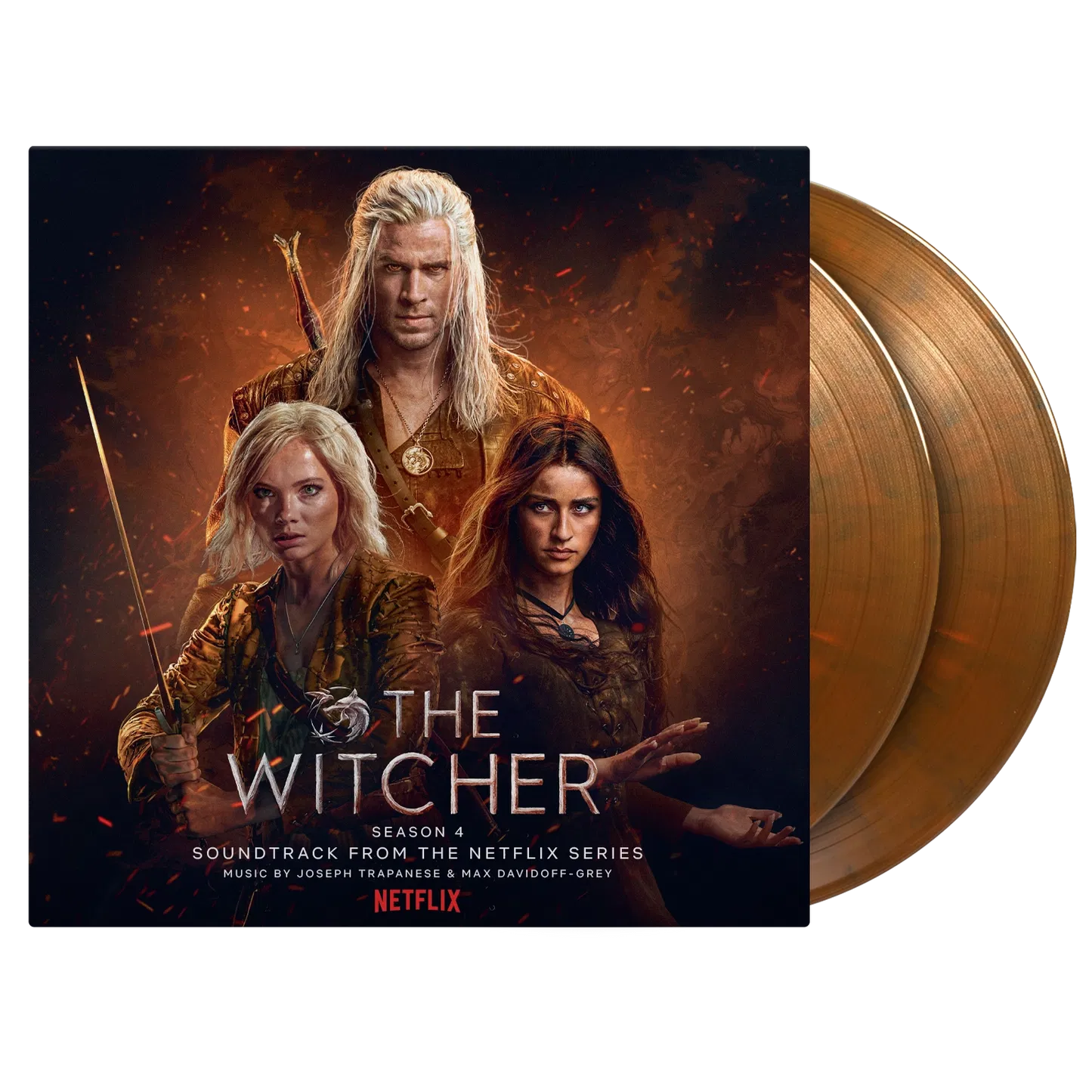 OST "The Witcher: Season 4 (Soundtrack from the Netflix Series)" 2x12" Orange / Black Marbled Vinyl - PRE-ORDER