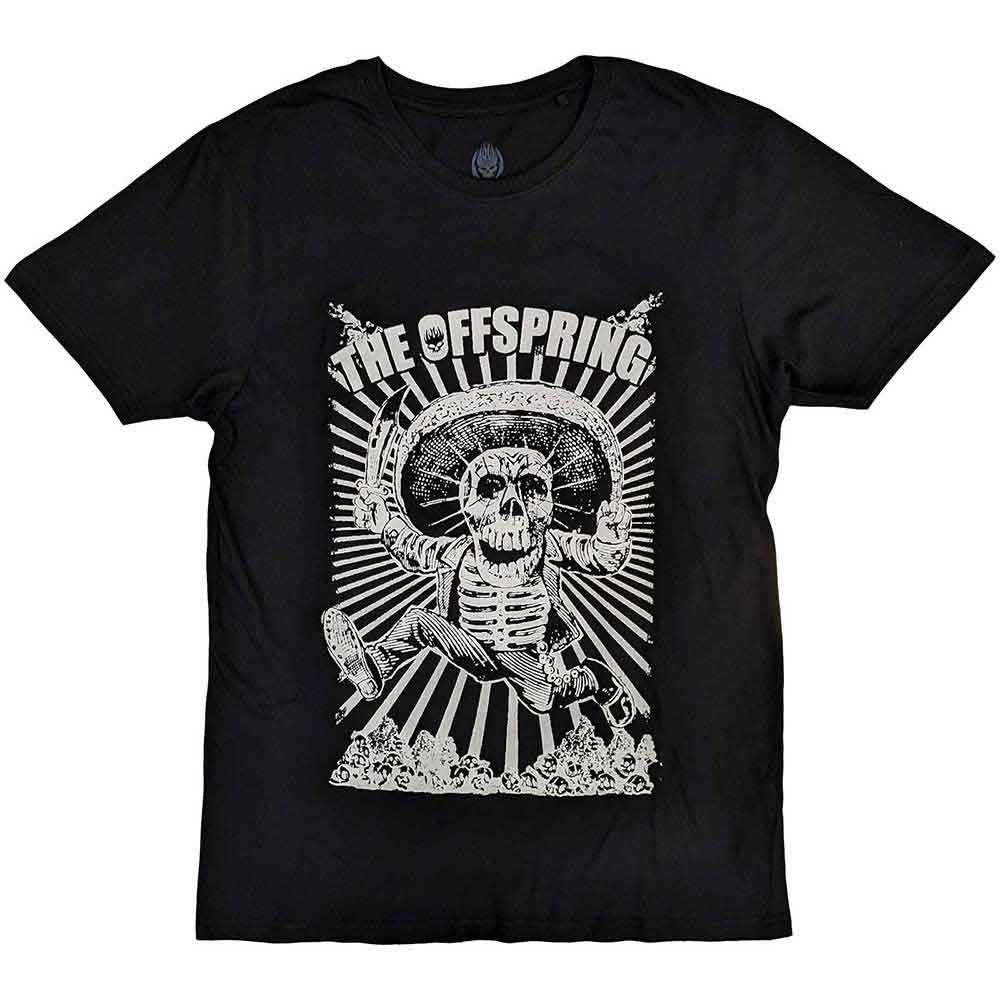 The Offspring "Jumping Skeleton" Black T shirt