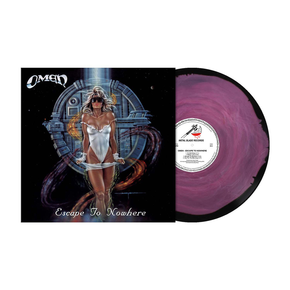 Omen "Escape To Nowhere" 35th Anniversary Lilac / Black Melt Vinyl