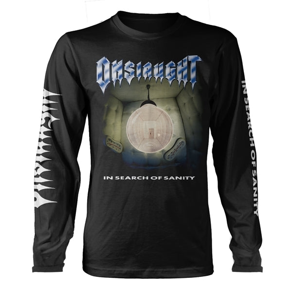 Onslaught "In Search of Sanity" Black Long Sleeve T shirt