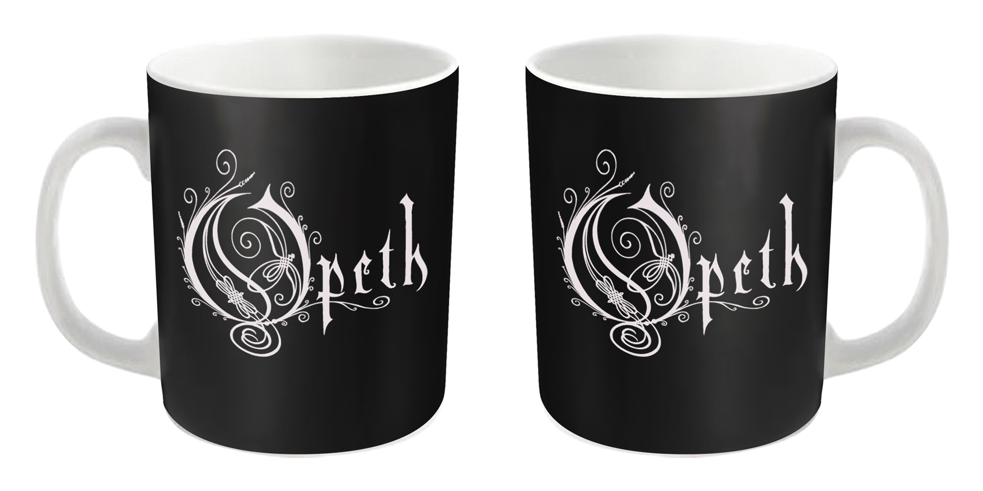 Opeth "Logo Black" White Mug