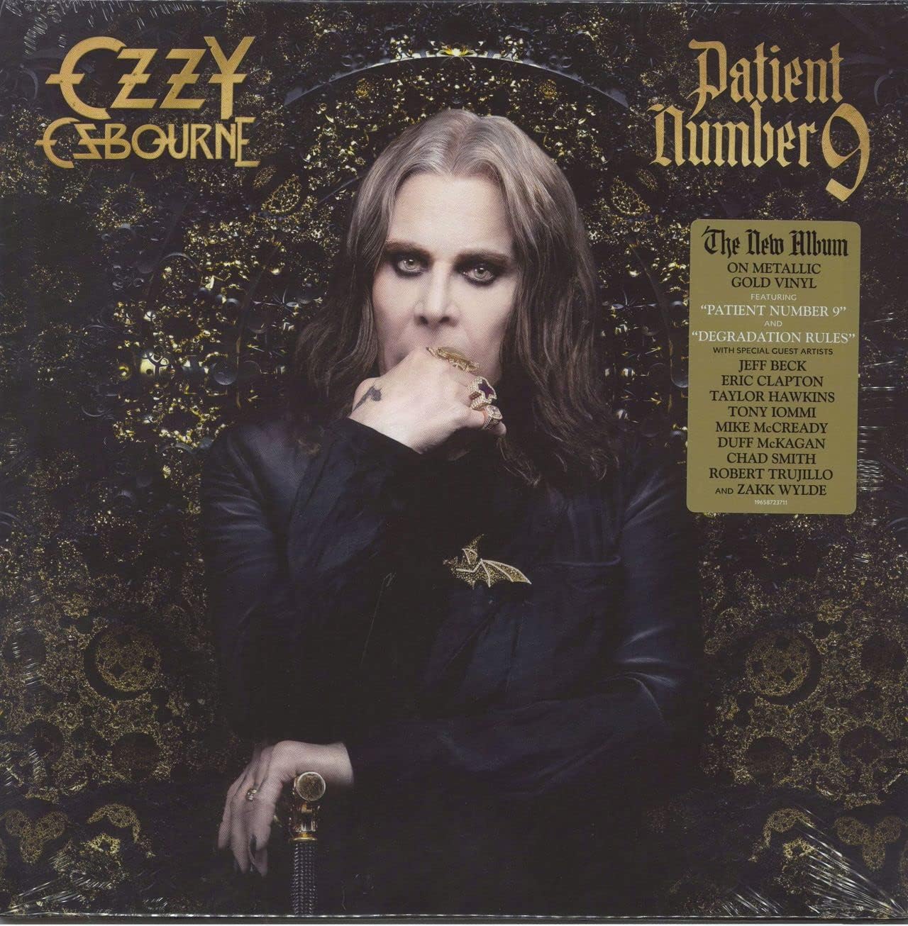 Ozzy Osbourne "Patient Number 9" 2x12" Metallic Gold Vinyl