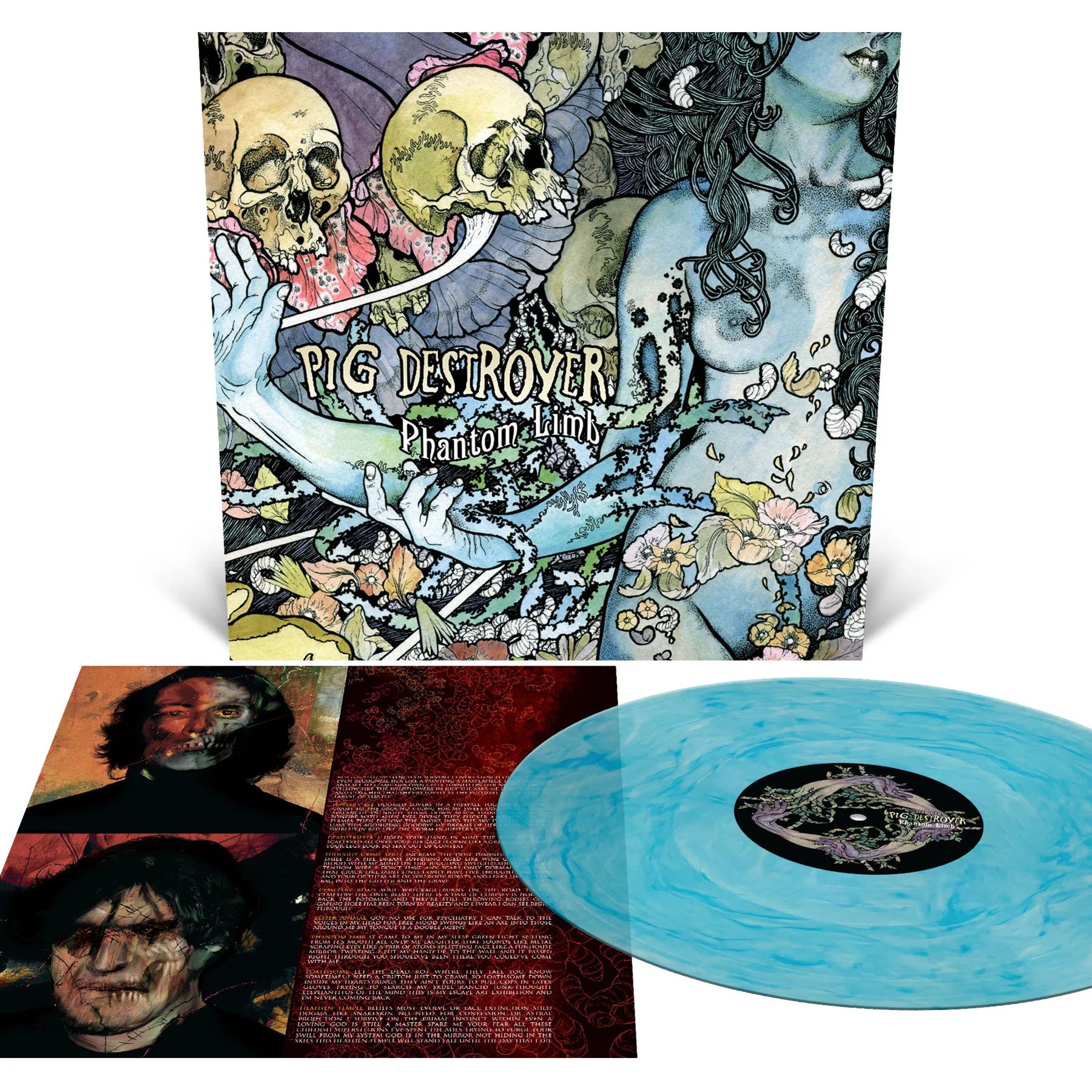 Pig Destroyer "Phantom Limb" Clear w/ Blue Smoke Vinyl