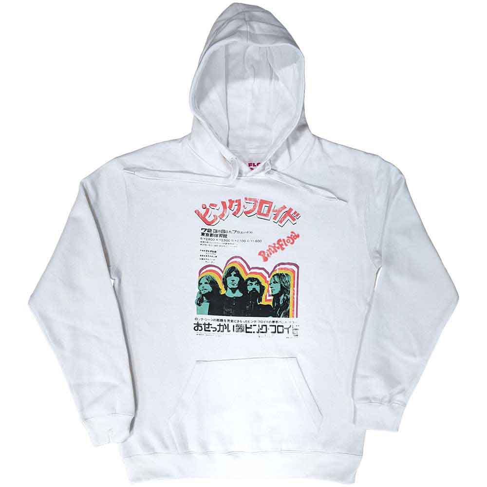 Pink Floyd "Japanese Poster" White Pullover Hoodie