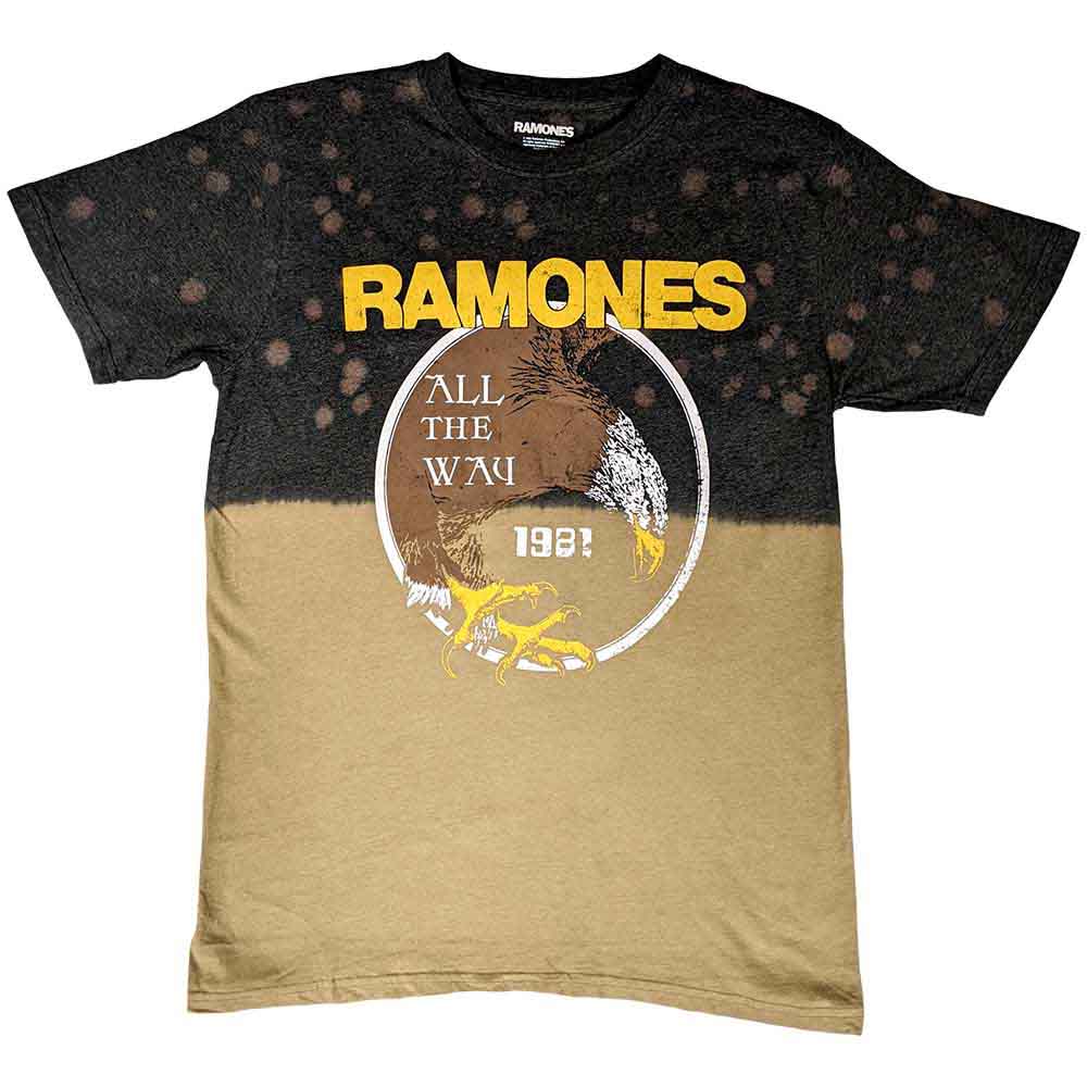 Ramones "All The Way" Dip Dye T shirt