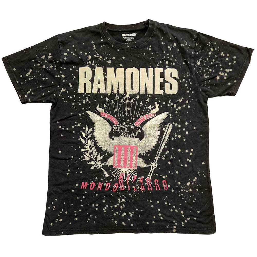 Ramones "Eagle" Black Dye T shirt