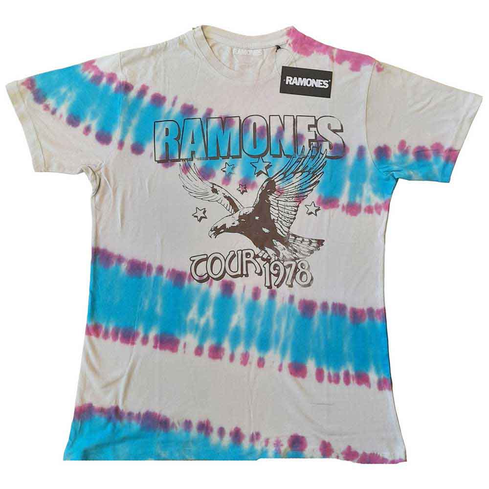 Ramones "Eagle" Natural Tie Dye T shirt