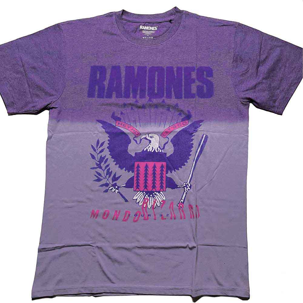 Ramones "Mondo Bizarro" Purple Dye T shirt