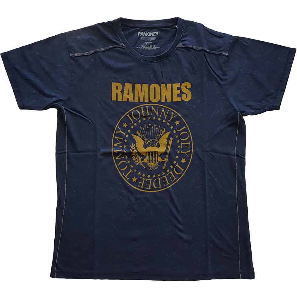 Ramones "Presidential Seal" Blue Snow Wash T shirt