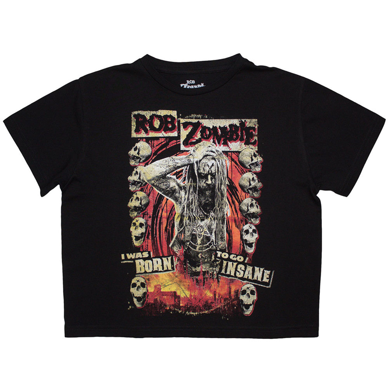 Rob Zombie "Born To Go Insane" Crop Top