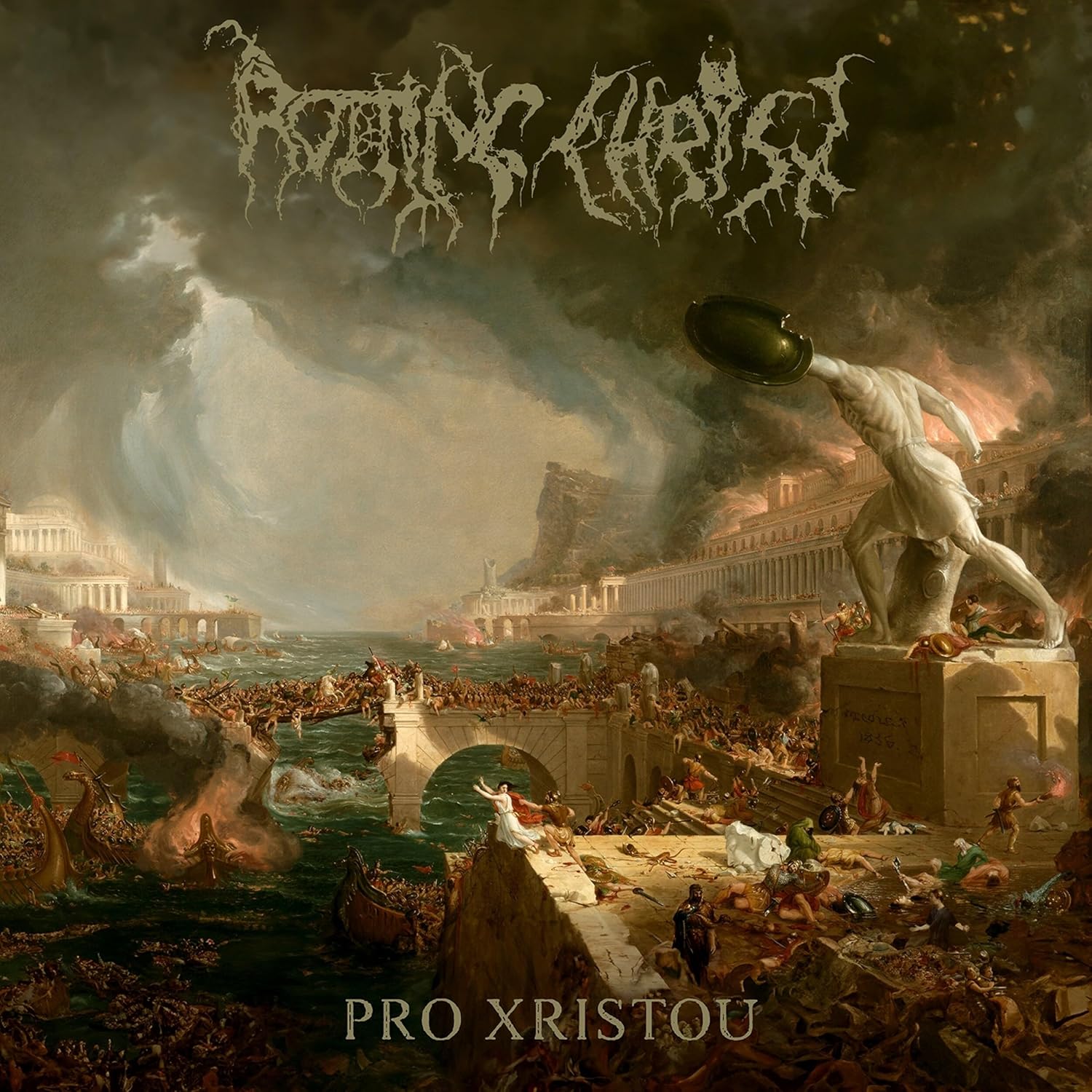 Rotting Christ "Pro Xristou" Gatefold Clear / Black Marble Vinyl