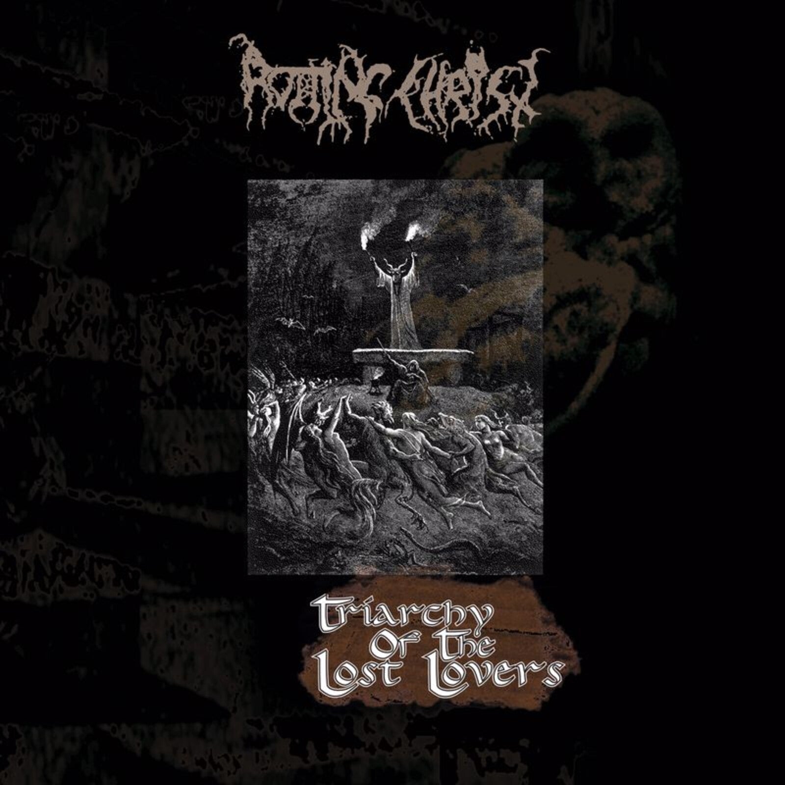 Rotting Christ "Triarchy of the Lost Lovers" Gold / Black Swirl Vinyl
