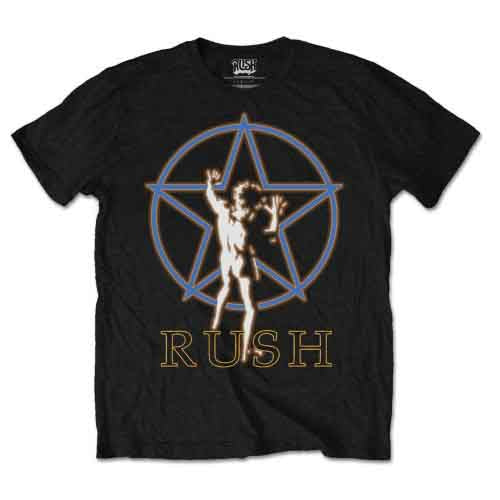 Rush "Starman Glow" Black T shirt