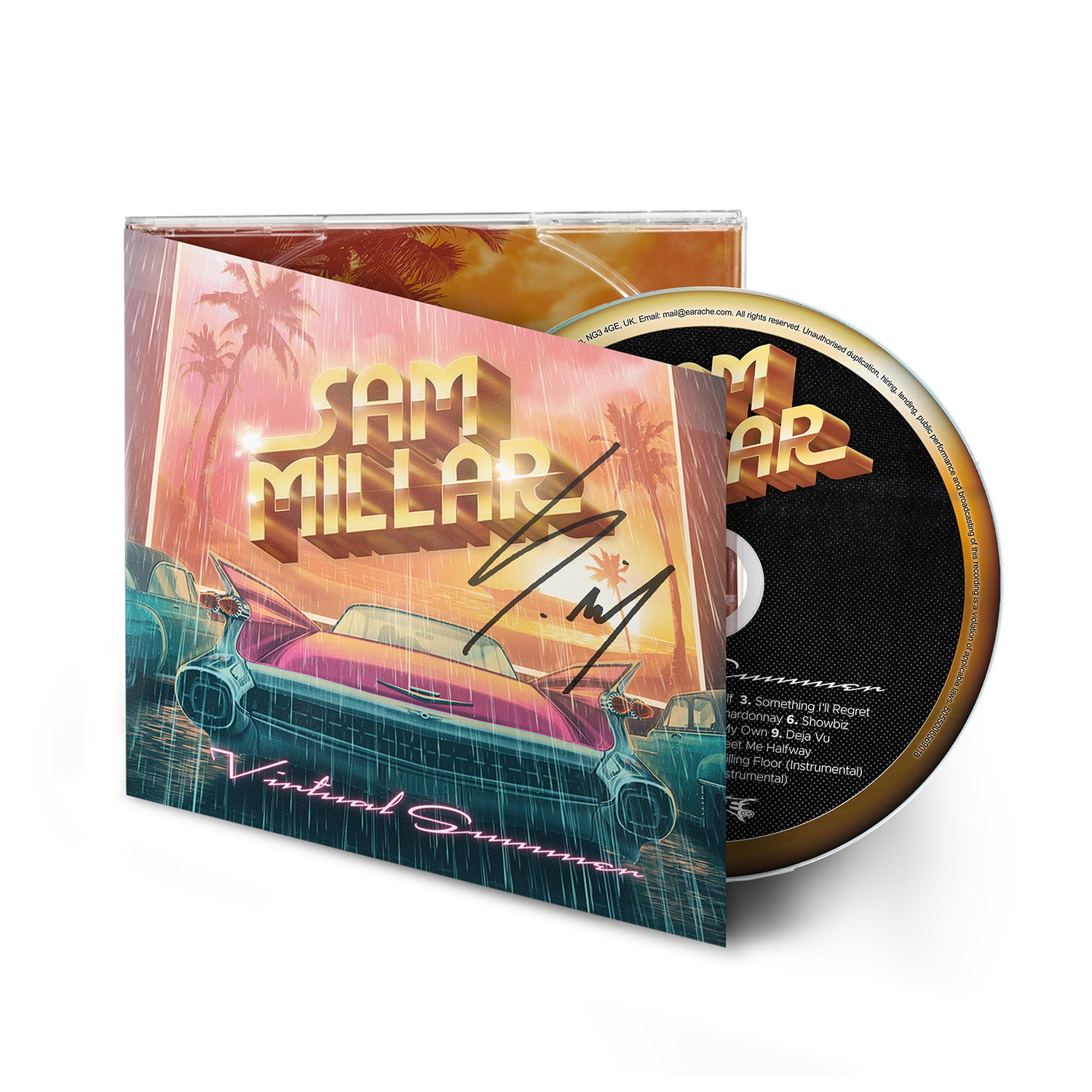 Sam Millar "Virtual Summer" Signed CD w/ 3 Bonus Tracks & Download - PRE-ORDER