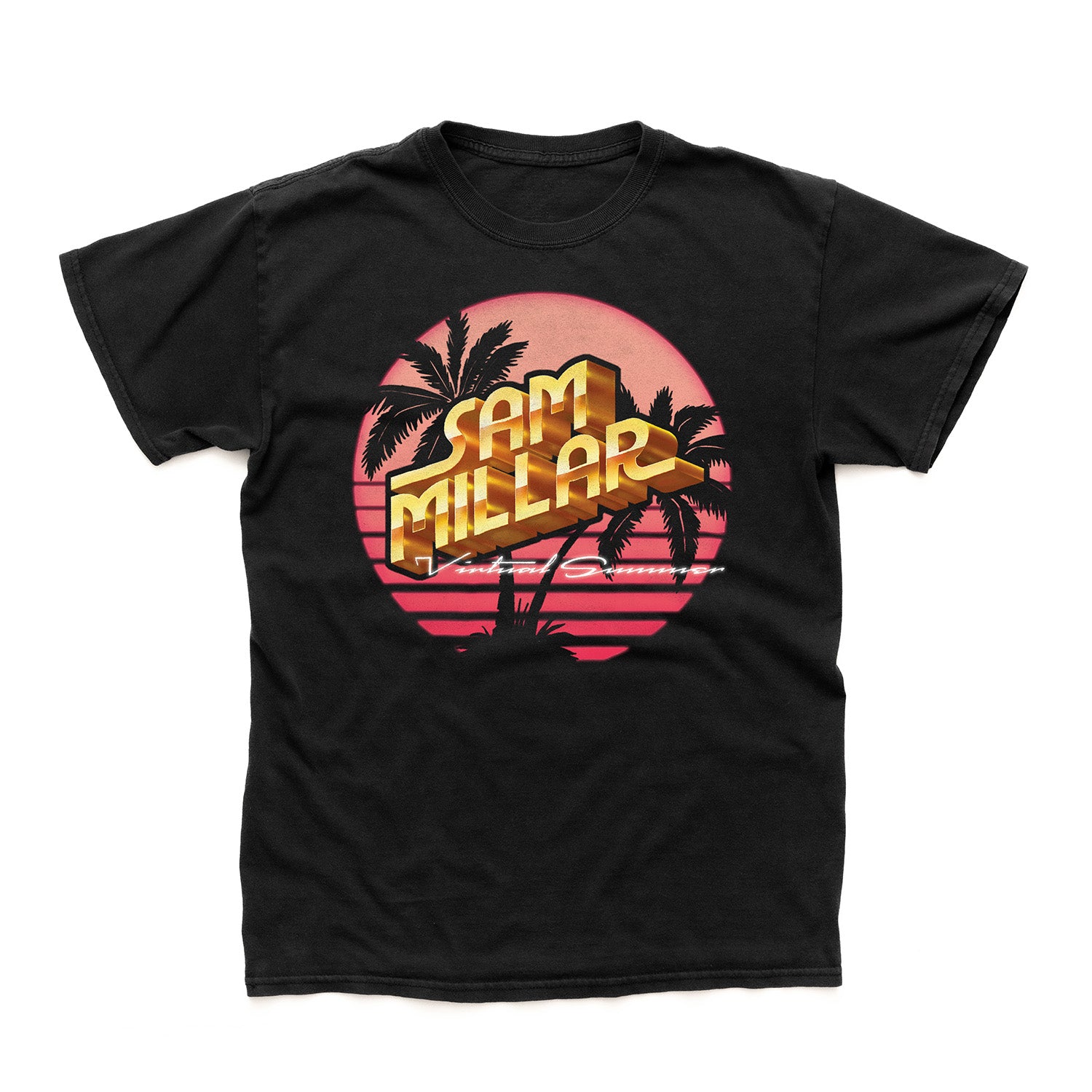 Sam Millar "Virtual Summer" Black T shirt - PRE-ORDER