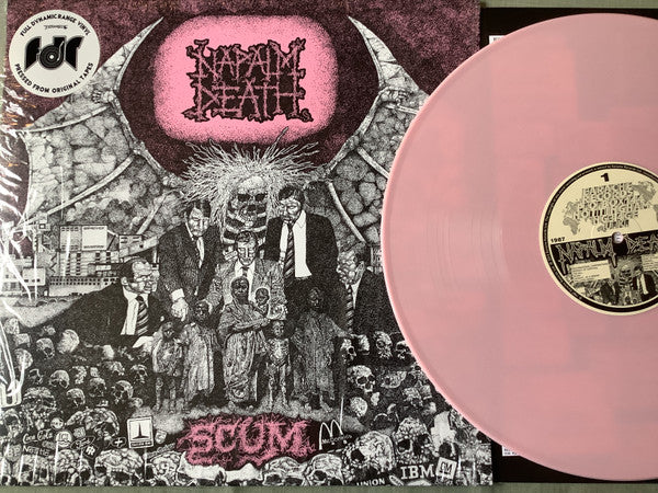 Napalm Death "Scum" FDR Milky Pink Vinyl w/ Pink Cover