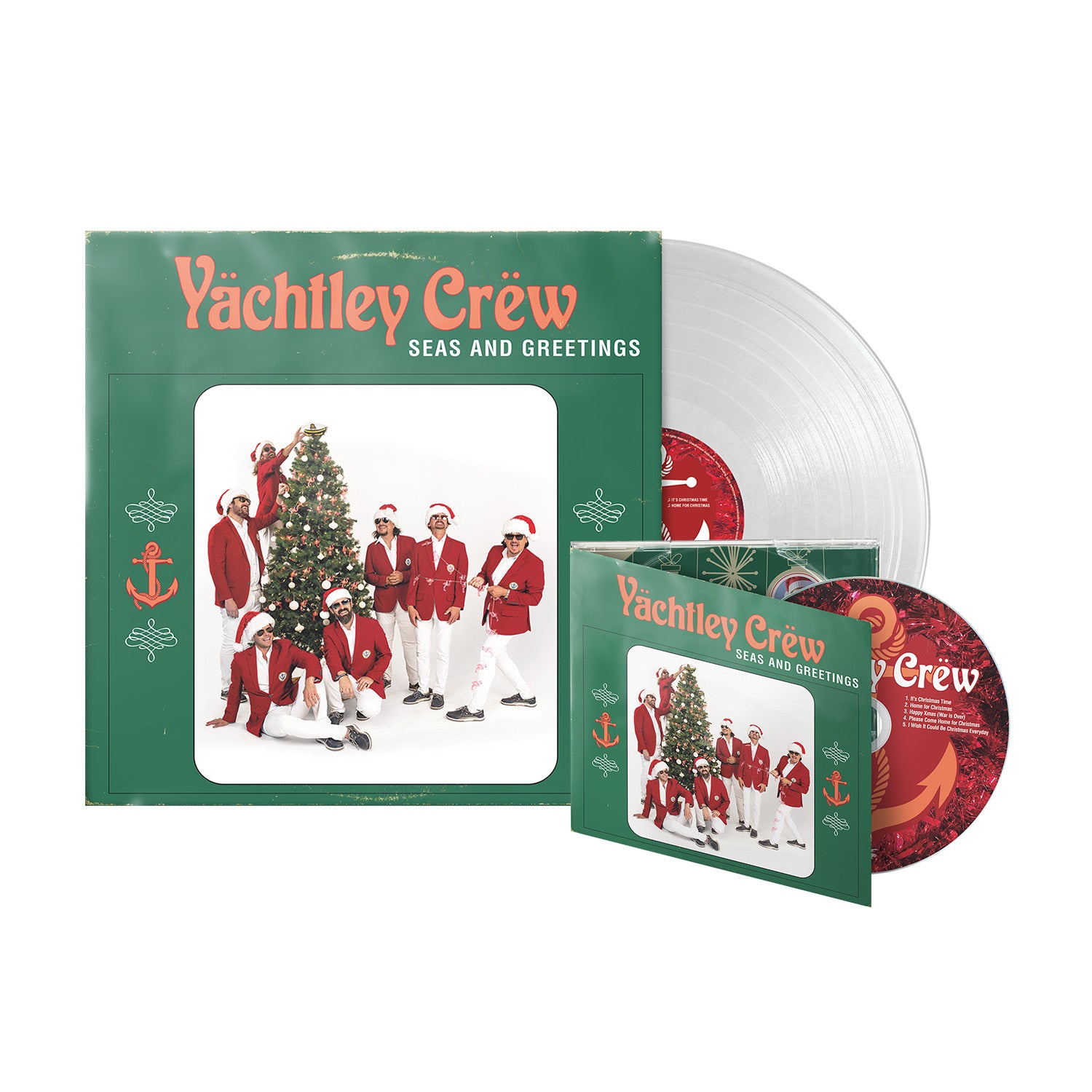 Yachtley Crew "Seas And Greetings" CD, Snow White Vinyl & Download (Ltd to 500 Copies)