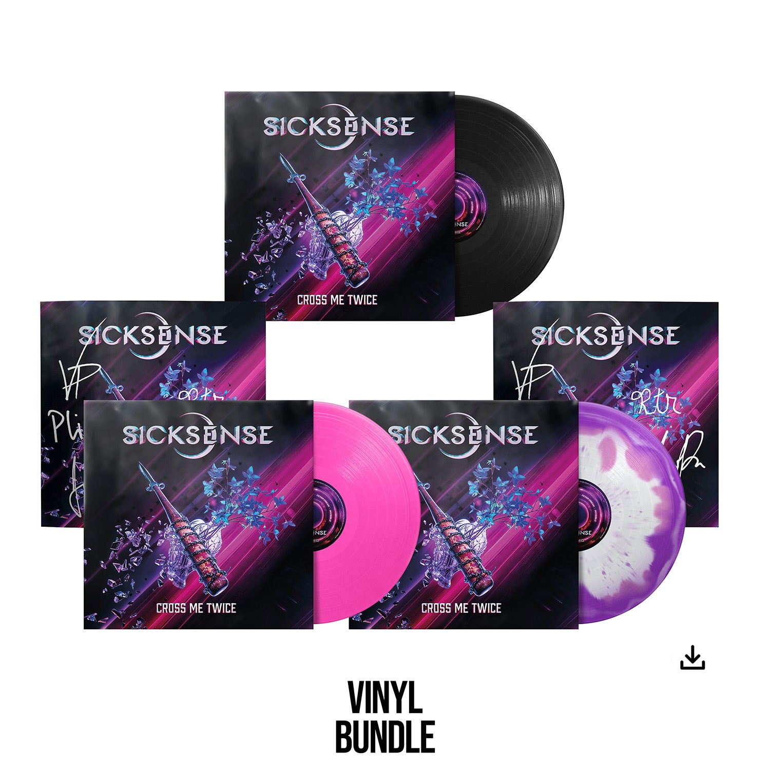 Sicksense "Cross Me Twice" All Vinyl Bundle - PRE-ORDER