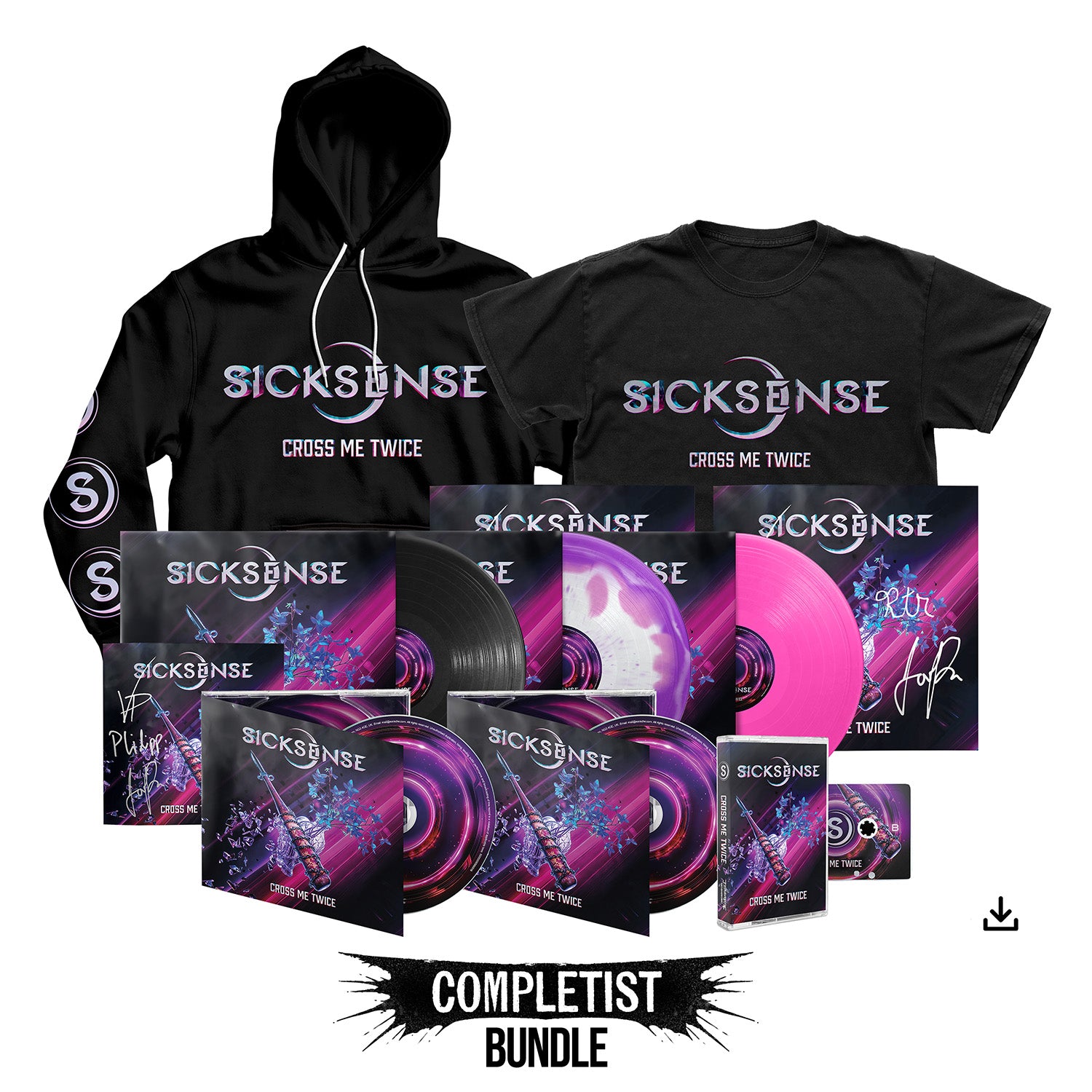 Sicksense "Cross Me Twice" Completist Bundle - PRE-ORDER