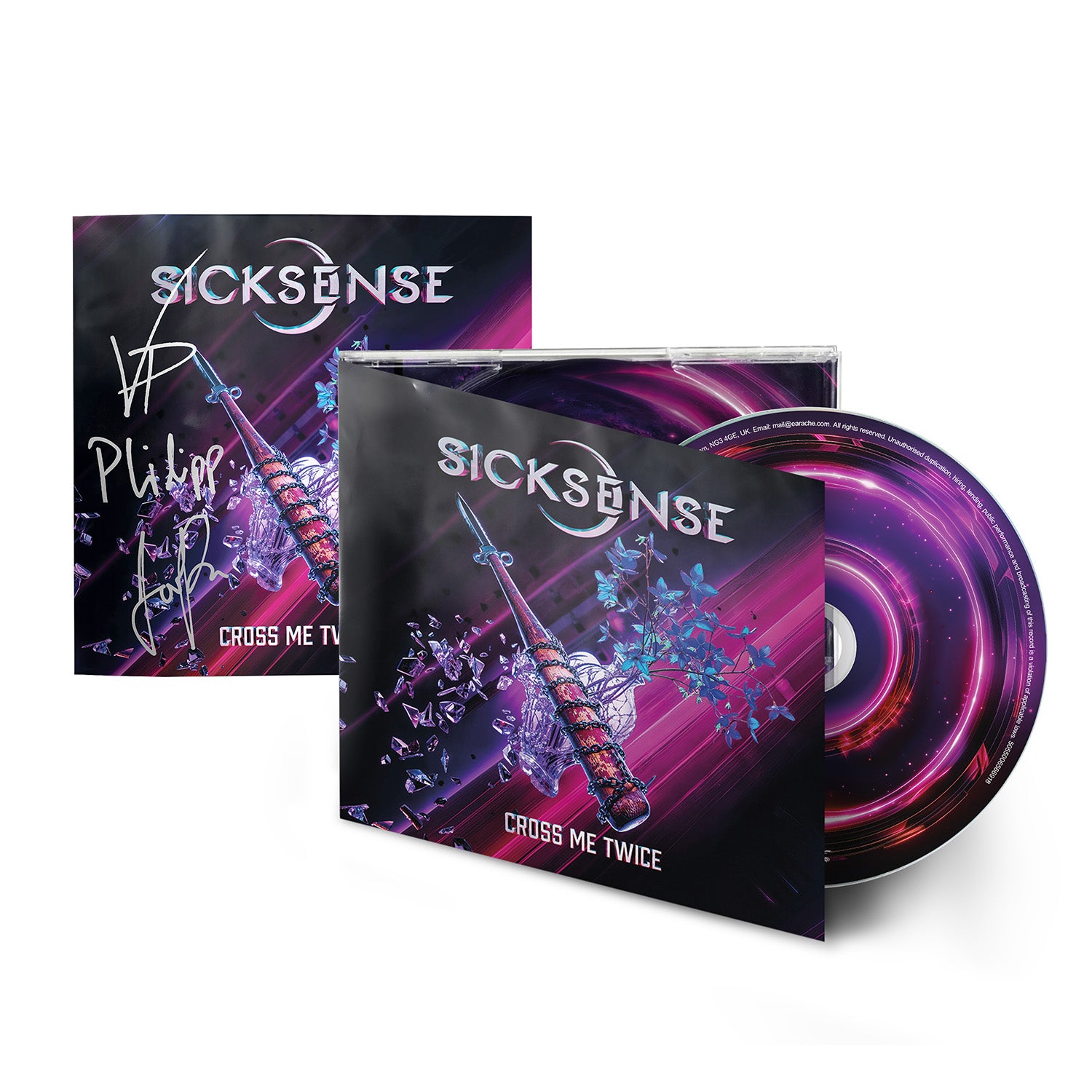 Sicksense "Cross Me Twice" SIGNED Digipak CD & Download - PRE-ORDER