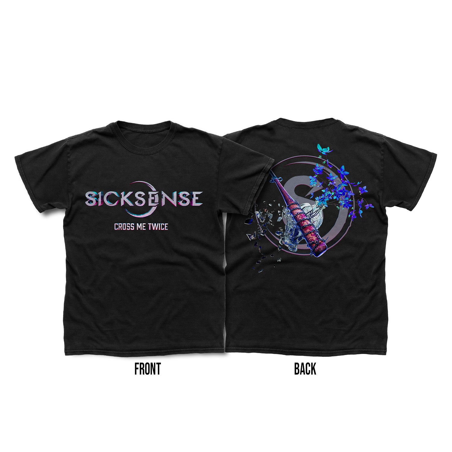 Sicksense "Cross Me Twice" T shirt - PRE-ORDER