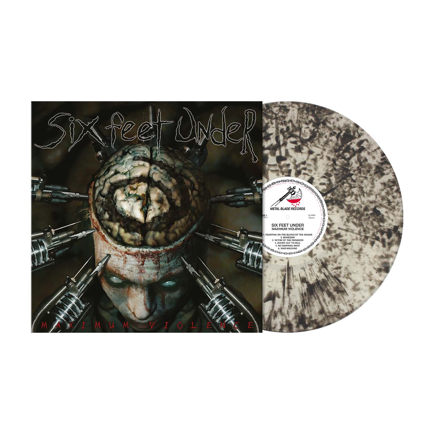 Six Feet Under "Maximum Violence" Clear / Blackdust Vinyl