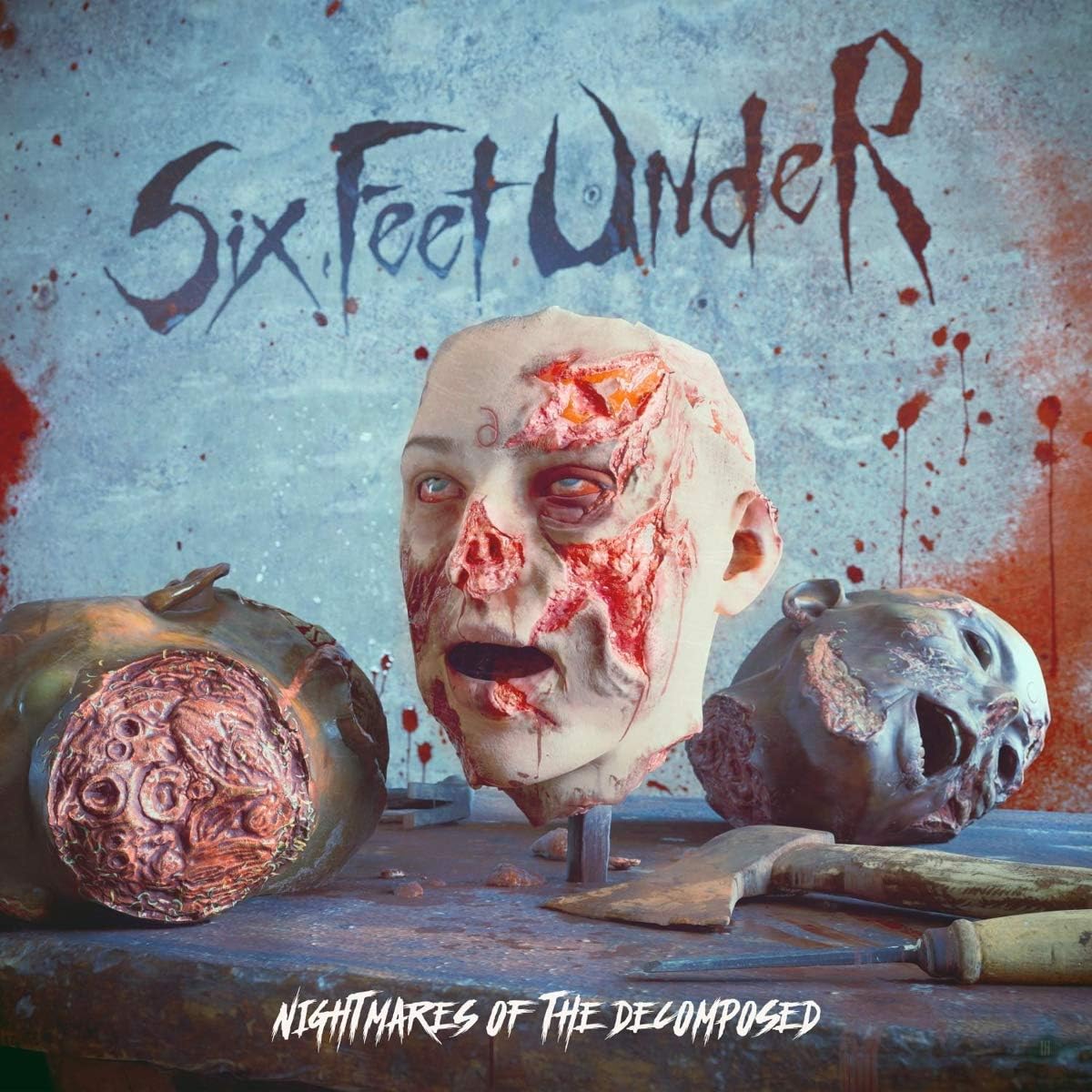Six Feet Under "Nightmares Of The Decomposed" Clear Reddish Blue Vinyl