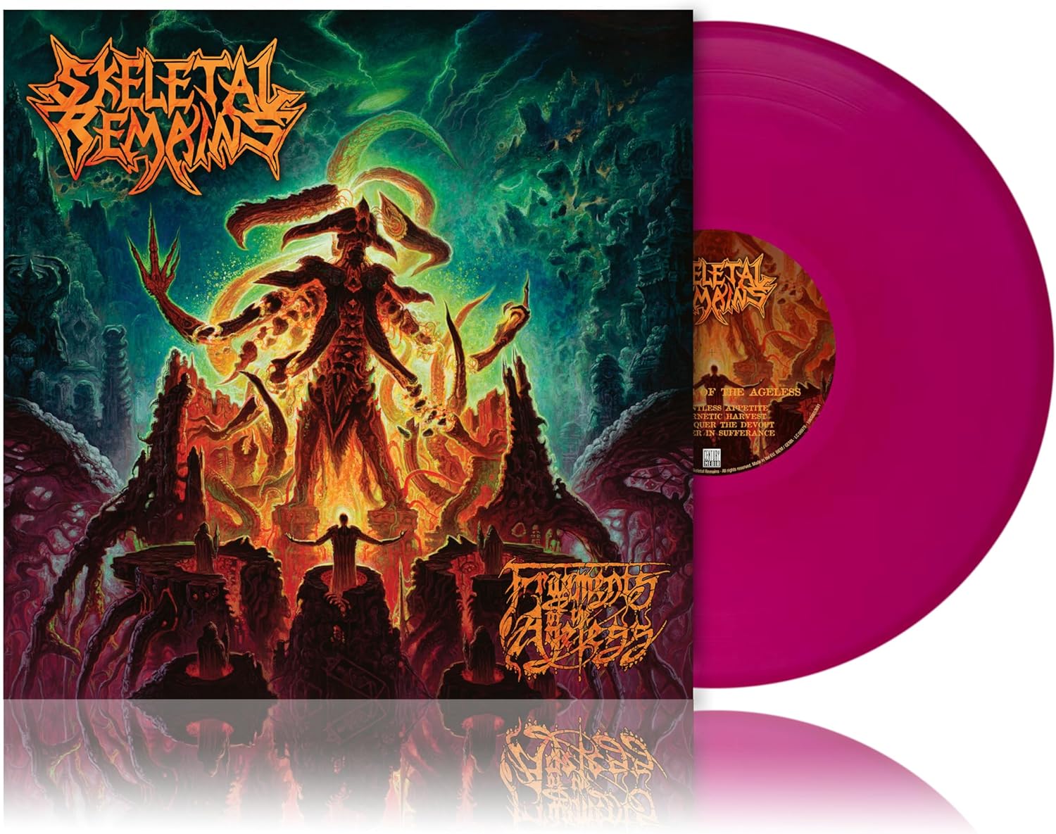 Skeletal Remains "Fragments Of The Ageless" Magenta Vinyl