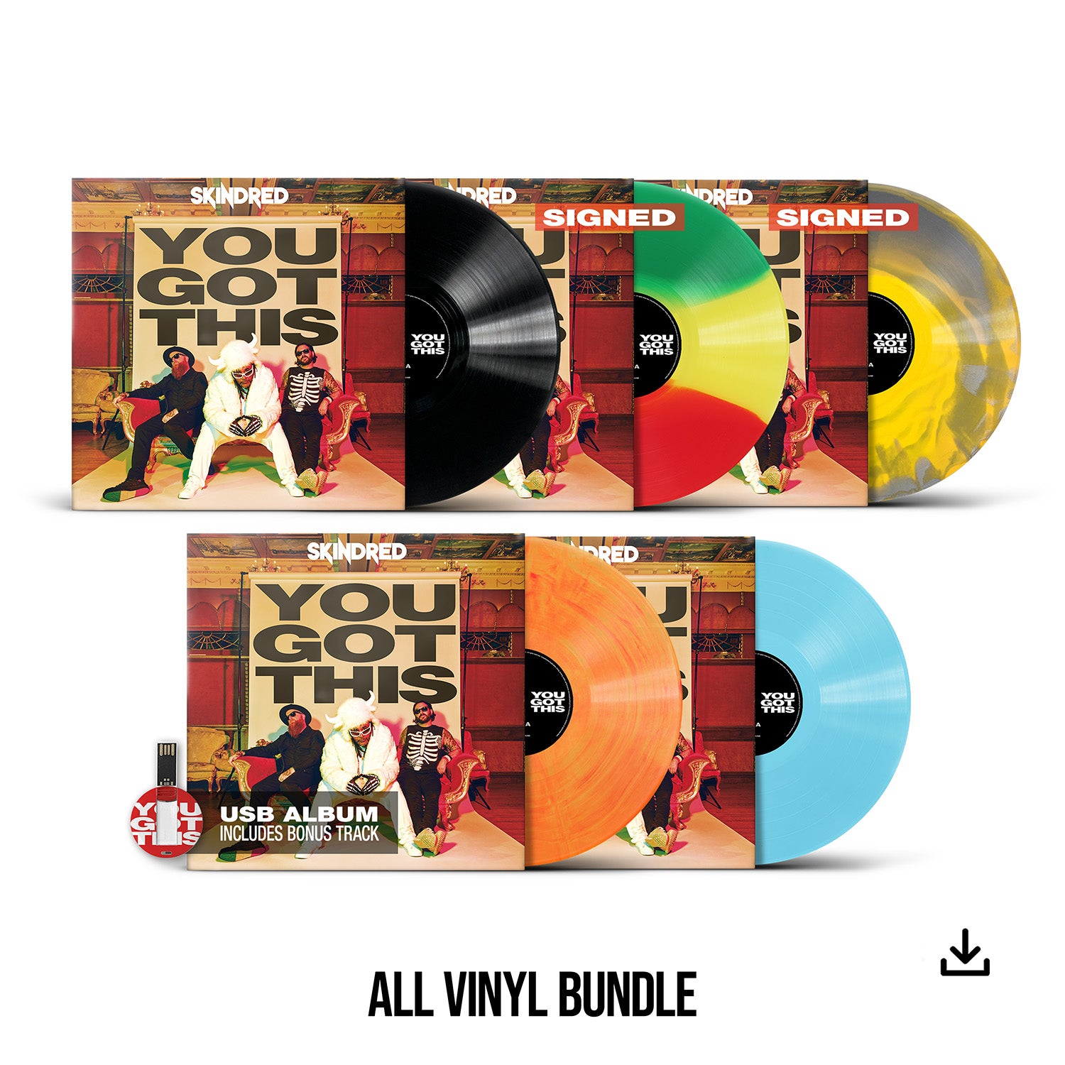 Skindred "You Got This" Mega Vinyl Bundle - PRE-ORDER (Early Bird Price)