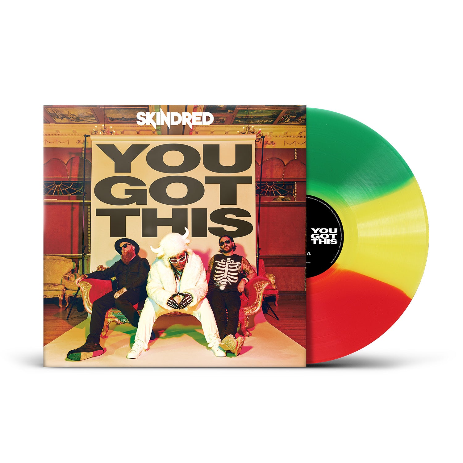Skindred "You Got This" Green / Yellow / Red Stripe Vinyl (500 only) - PRE-ORDER (Early Bird Price)