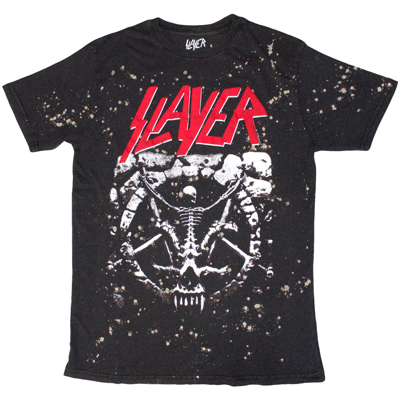 Slayer "Divine Splatter" Dye Wash T shirt