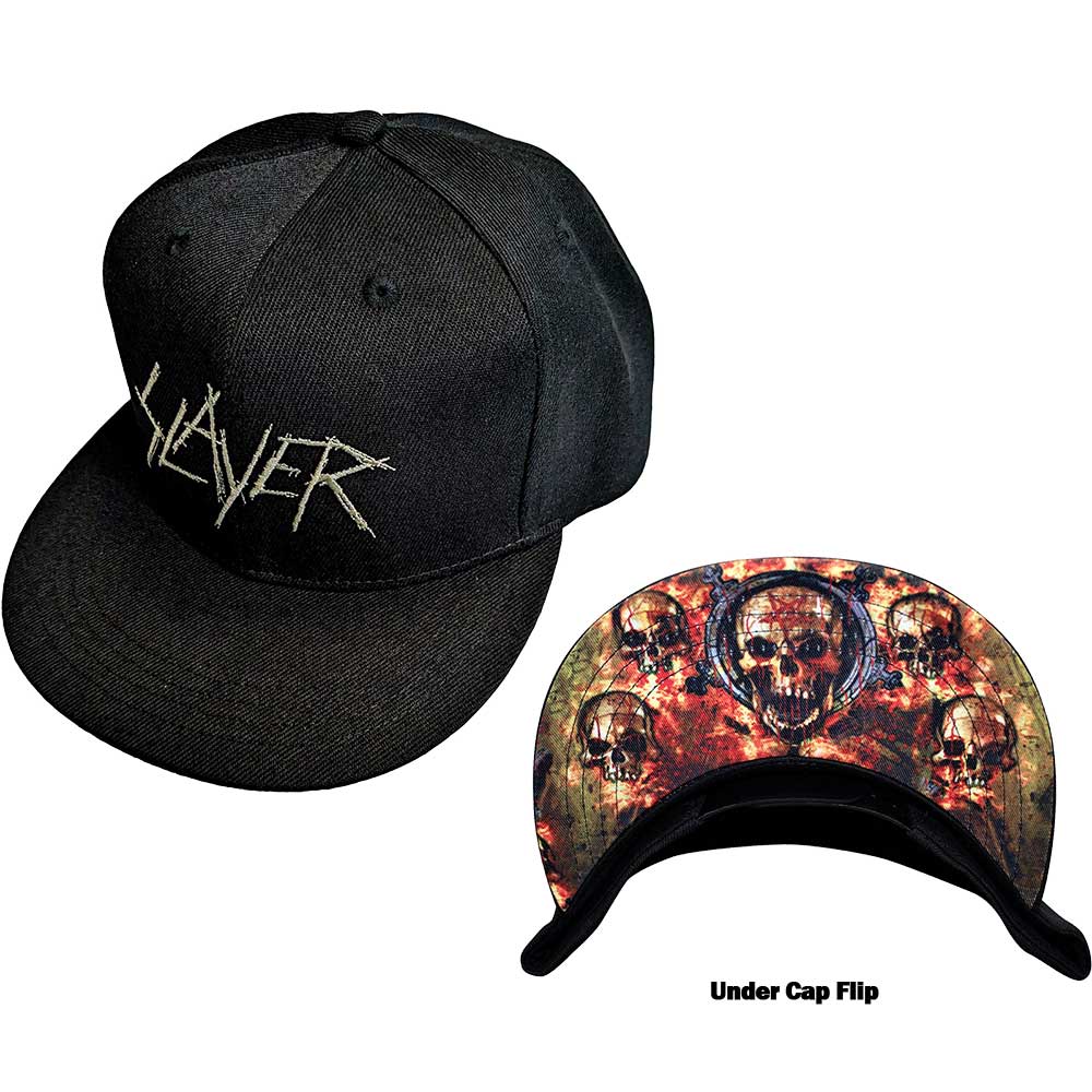 Cappello Slayer Mesh Trucker Snapback Nero – Stile Sportivo, Regolabile